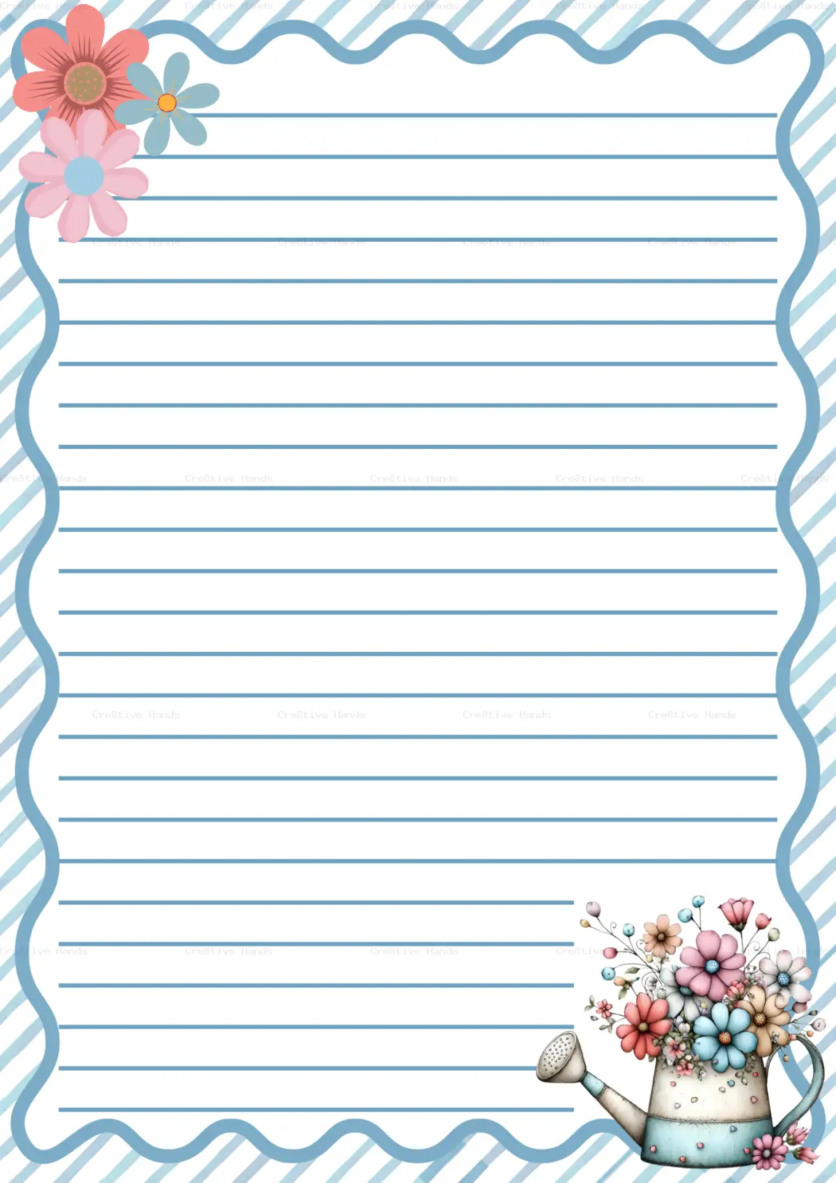 Watercan Flowers — Preview